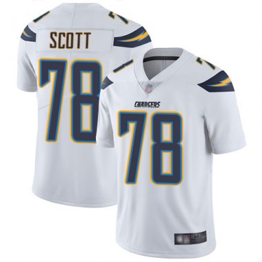 Los Angeles Chargers NFL Football Trent Scott White Jersey Youth Limited #78 Road Vapor Untouchable->los angeles chargers->NFL Jersey